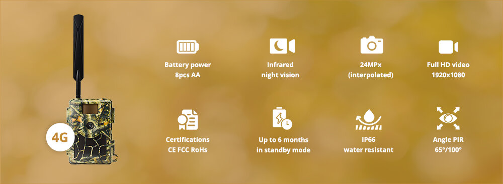 Wachman Rio4G vadkamera